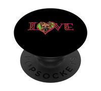 Love German Shepherd Dog Lover Heart Felt Canine Enthusiast PopSockets Adhesive PopGrip