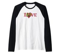 Love German Shepherd Dog Lover Heart Felt Canine Enthusiast Raglan Baseball Tee