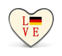 Love Germany Flag Cute Heart Badge for Women Men Novelty Funny Brooches Pins for Shirts Bags Hats