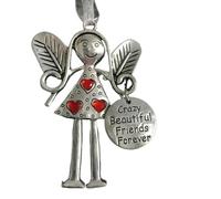 Love Gift Decoration,Love for Neighbors Gift Decoration,Hanging Decorations withBlessing Inscription,Friendship Gifts for Holiday Christmas Party (Crazy Beautiful Friends Forever - Fairy)