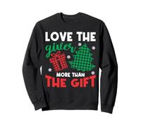 Love Giver Plaid Merry Christmas Tree Winter Season Holiday Sweatshirt