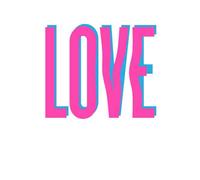 Love Glitch T-Shirt - White - 5XL - White