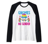 Love Gnomes No Gender Pansexual TLGBTQI Ally Pride Raglan Baseball Tee
