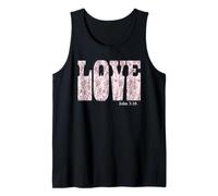 Love God Scripture Bible Verse John 3:16 Tank Top