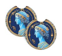 Love Goddess Car Coasters, 2-Pack Universal Car Coasters, Waterproof And Non-Slip, #Interior Accessory Pad, 2.7 Inch.