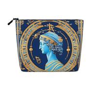 Love Goddess Fake Hemp Makeup Bag - Your One-Pack Solution for Travel Toiletry & Daily Cosmetics Storage - Zipper Pouch, Black, One Size