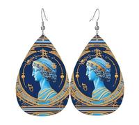 Love Goddess Leather earrings, European and American style earrings for young women, birthday gifts/Valentine's Day gifts