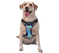 Love Goddess Small Printed pet Traction Vest - Ideal for Dog Walking, Hiking, Daily Travel