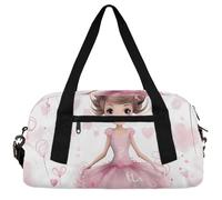 Love Graffiti Girl Kids Duffle Bag Boys Girls Small Sport Dance Gym Bag for Overnight Travel Weekender Carry On, A Gorgeous Fairy, 18.5"L x 9.4"W x 7.8"H