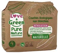 Love & Green Ecological Diapers Pure Nature 38 Diapers (7 to 14 kg)