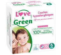 Love & Green Hypoallergenic Nappies 34 Nappies Size 6 (+15kg)