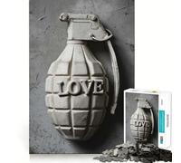 Love Grenade Jigsaw Puzzles 1000 Pieces for Teenagers Brain Think Serene Game Real Challenge Santa Gift (50x75cm)