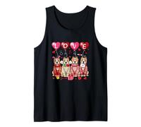Love Group Pit Bulls Sunglasses Valentine Owner Family Kids Tank Top