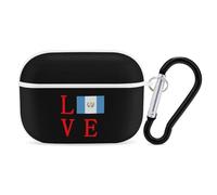 Love Guatemala Flag Printed Bluetooth Earbuds Case Colorful Wireless Headphones Covers Compatible With AirPods Pro 2