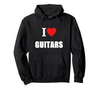 Love Guitars For Guitarists, Musicians, Guitar Music Fans Pullover Hoodie