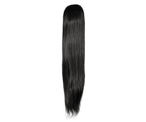 Love hair Extensions Alice Drawstring Synthetic Hair Ponytail Colour 1 Jet Black 18 -Inch