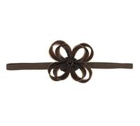 Love Hair Extensions Flower Hair Accessory On Elasticated Band, Colour 4 Chestnut Brown
