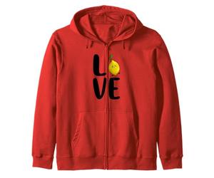 Love Happy Lemon Fresh Summer Lemons Lemonade Zip Hoodie