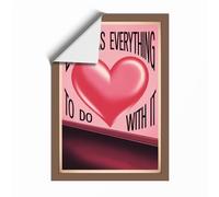 Love Has Everything Retro Unframed Wall Art Print A1 (84.1×59.4cm), Wall Decor for Living Room, Bedroom, Office & Home, Art Gift