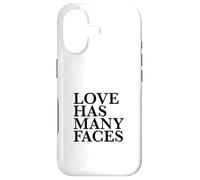 Love Has Many Faces (Love Statement) (Minimalist Design) Case for iPhone 17