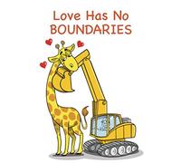 Love Has No BOUNDARIES: 120 Page Line Notebook, Notes, Notebpad, Notebook Gift, Jotter, Journal