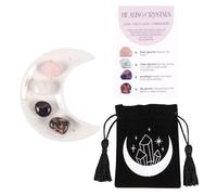 Love Healing Crystal Set with Moon Trinket Dish