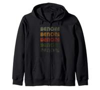 Love Heart Benoni Tee Grunge Vintage Style Black Benoni Zip Hoodie