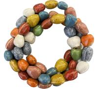 Love Heart Bracelets Colorful Boho Native American Jewelry 3 Row Wide Bohemian Ceramic Long Necklaces for Women Trendy 2025 Fashion Beaded Hippie Bracelet Statement Necklace for Ladies Dressy Summer