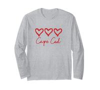 Love Heart Cape Cod Rustic Beach Hearts Massachusetts Long Sleeve T-Shirt