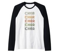 Love Heart Cher Tee Grunge/Vintage Style Black Cher Raglan Baseball Tee