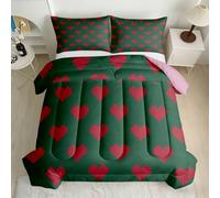 Love Heart Coverless Duvet Double 7.5 Tog 3D Printed Comforter