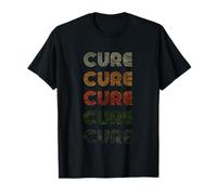 Love Heart Cure Tee Grunge Vintage Style Black Cure T-Shirt