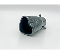 Love Heart Exhaust Tip 80mm Carbon Fiber Stainless Steel Car Straight Tail Pipe