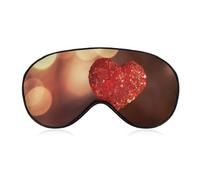 Love Heart Eye Mask, Side Sleeping Mask Light Blindfold Sleeping Mask Nose Pad and Elastic Band for Children Women and Men