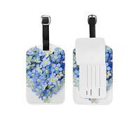 Love Heart Forget MeFlowers Luggage Tag for Girl Women Kid Travel Baggage Tag Leather 1 Piece