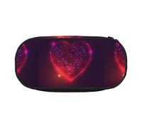 Love Heart from Beautiful Bright Stars,Small Pencil Case Large Capacity Pencil Pouch Office Stationery Organizer