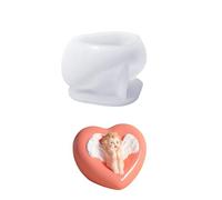 Love Heart Girl Silicone Mold Plaster Resin Craft Gift Making Plaster Valentine's Day Decoration Creative Making