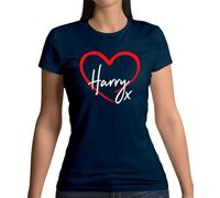 Love Heart Harry Kiss - Womens Crewneck T-Shirt