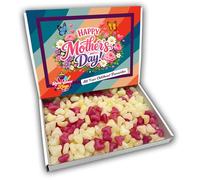 Love Heart Jelly Beans Happy Mothers Day Sweets Gift Box Hamper (RETRO MOTHERS DAY FRONT)