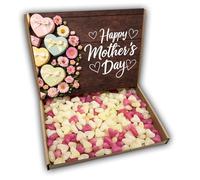 Love Heart Jelly Beans Happy Mothers Day Sweets Gift Box Hamper (RUSTIC MOTHERS DAY FRONT)