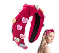 Love Heart Knot Headband,Wide Knot Headbands | Fashion Headband,Headband for Face Washing,Makeup Headpieces,Love Heart Season Decorations for Dating, Concerts C