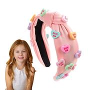 Love Heart Knot Headband, Wide Knot Headbands Fashion Spa Face Wash Headband, Soft Makeup Headwear Seasonal Decors, Heart Shaped Hair Wraps