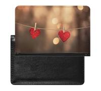 Love Heart Label Passport Cover Protector Rfid Blocking Passport Holder Id Card Holder Secure Travel Wallet Organizer for Passport Tickets Credit Cards, style, One Size
