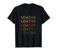 Love Heart Loathe Tee Grunge Vintage Style Black Loathe T-Shirt
