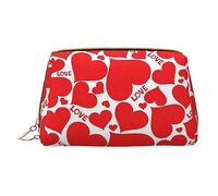 Love Heart Makeup Organizer, Travel-Friendly Toiletry Pouch for Cosmetics, Skincare, Accessories