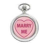 Love Heart Marry Me Pocket Watch