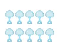 Love Heart Plastic Food Scoop 10pcs for Hamster and Reptile Feeding | Blue, Lovely Shape, Household Use, Easy to Hold Grain and Simple to Clean