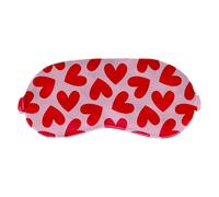 Love Heart Print Velvet Valentine's Eye Mask