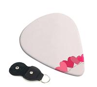 Love heart Printed Guitar pick Guitar Plectrums for Acoustic Guitar Electric Guitar Bass Guitar - Guitar Accessories - 6 Pack 0.71mm