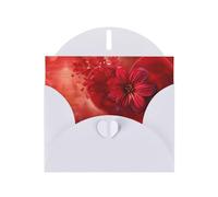 Love Heart Prints Pearl Paper Horizontal Festival Greeting Card for Birthday Cards and All Occasions, White